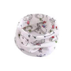 Теплый хлопковый шарф шаль для детей; зимний Удобный Шейный платок с рисунком; MUG88