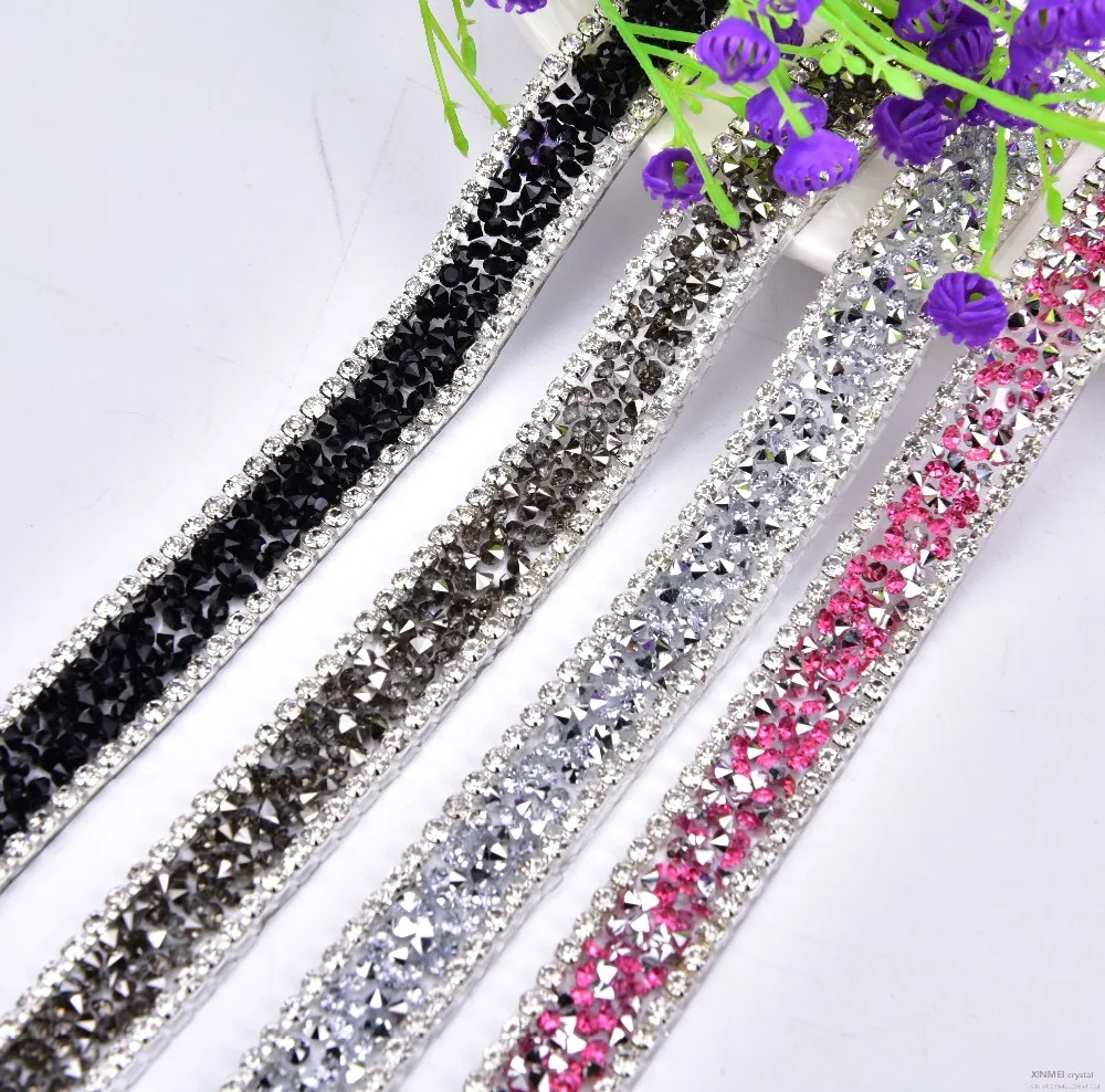 

Trends Europe and the United States drill chain inlaid rhinestone hot drilling diy accessories clothing net row drill patch