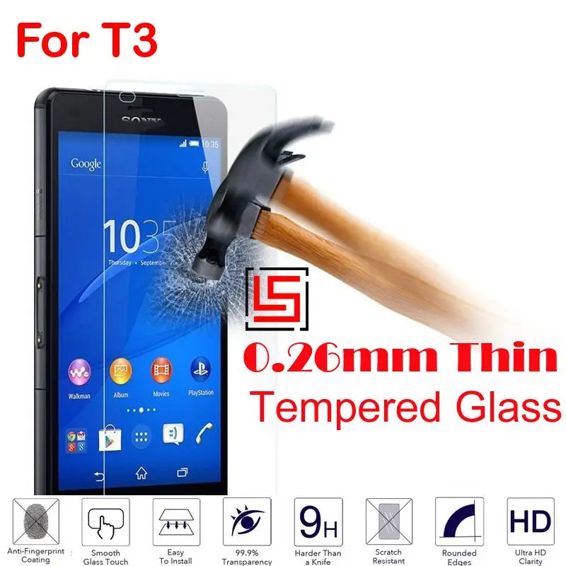 Новый 0.26 мм 2.5D Tempered Glass 9 H cristal Verre мобильный телефон спереди фильм Экран Ecran