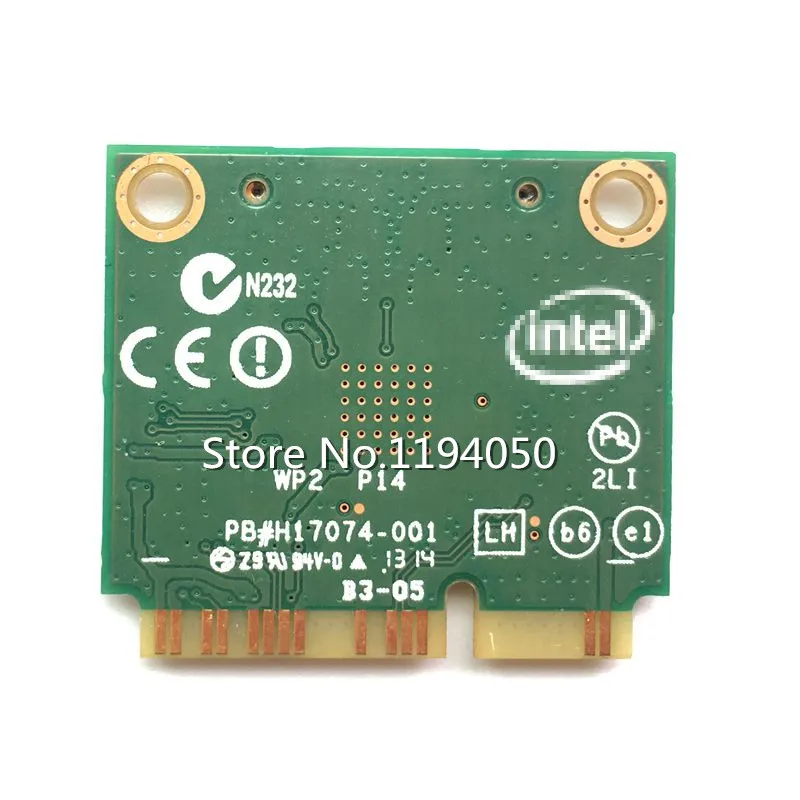 Wireless card Dual band Wireless  Intel AC7260 7260HMW intel 7260AC  867Mbps Half Mini PCI-E 802.11ac 2x2 Wifi Bluetooth4.0 CARD