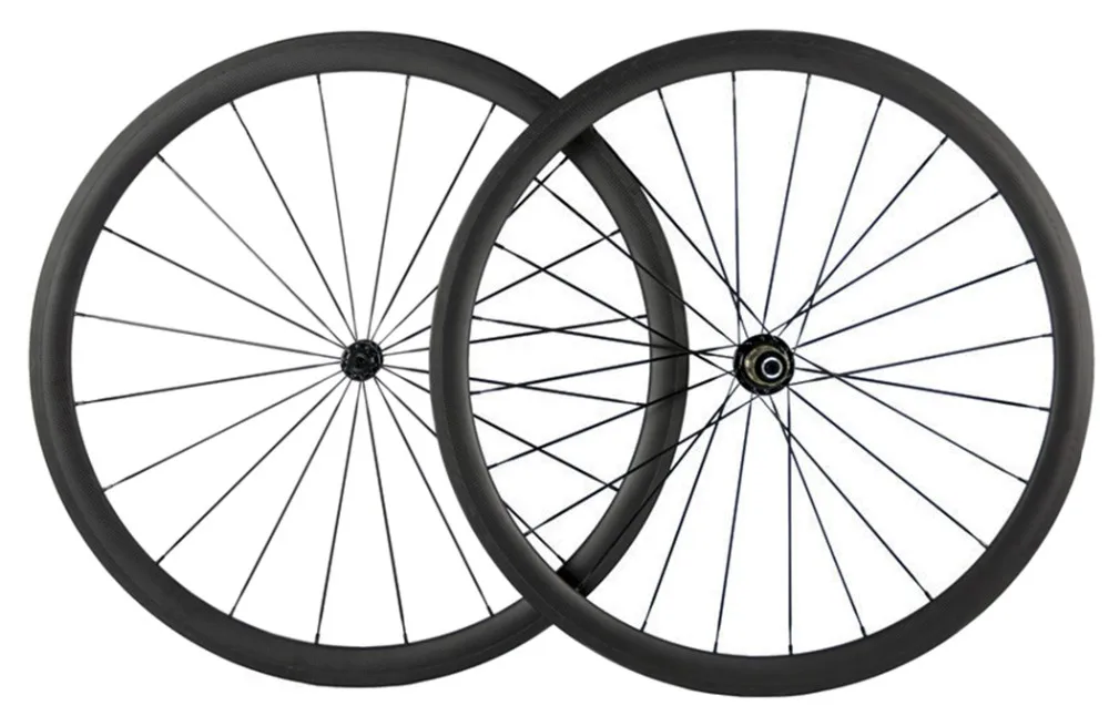 Clearance Superteam 700C 38mm clincher wheelset 3K Matte 2