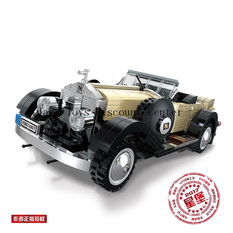 

XB-03007 810Pcs Creative MOC Technic Series The Rolls-Royce Noble Set Educational Building Blocks Bricks Toy Model children gift