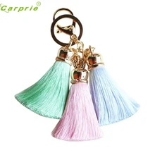 Ледяной шелк кисточка помпон Автомобильная Сумочка с брелоком брелок для ключей