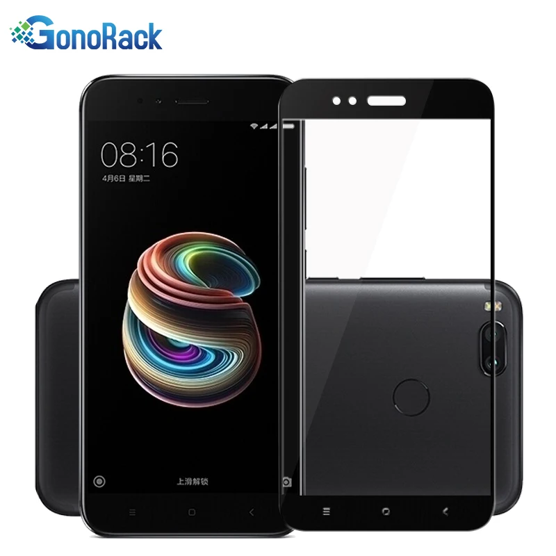 GonoRack MI A1 9H полное покрытие закаленное стекло Защита экрана для Xiaomi MiA1 глобальная