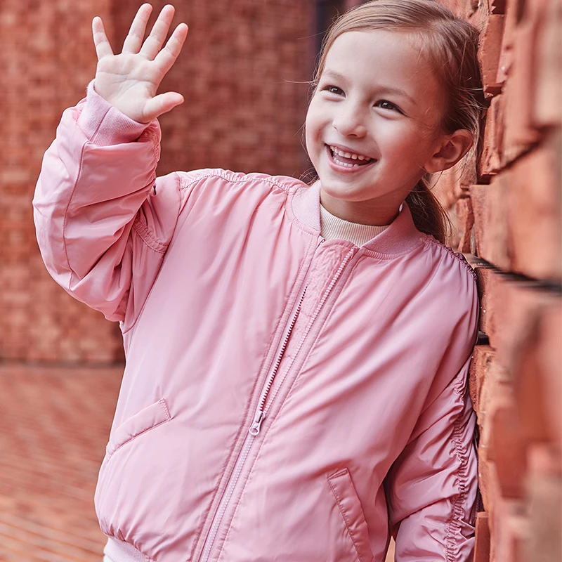 

Balabala Children's Outerwear Girls Winter Warm thicken letter Coats jacket cotton-padded Children Clothes Kids Down Jacket