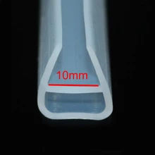 3 метра силиконовый резиновый для душа стекло края отделка двери уплотнение для окна прокладка уплотнитель для 10 мм стекло