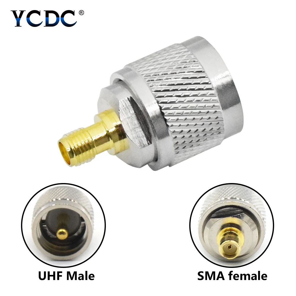 

1/2/4pcs UHF Male(PL259) Plug To SMA Female Jack Adapter Straight Antenna Audio Video Coaxial Cable Wire Connector 1.22"