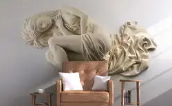 Тисненая секс-девушка настенная Фреска фотообои для спальни печатная настенная бумага контактная бумага рисунок люди фрески холст