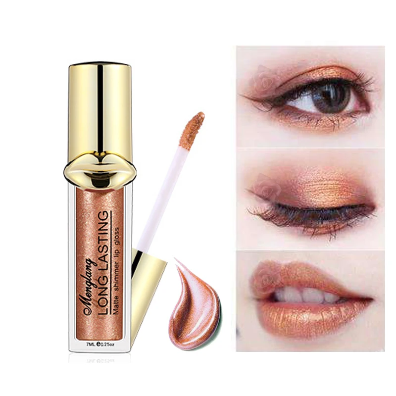 

Good Quality Pearlescent Lip Gloss 12 Color Water-Resistant Long-lasting Moisturizer Lips Easy To Remove Makeup Shimmer Lips 7ml