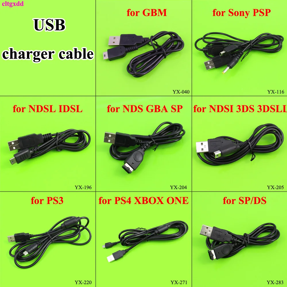 

USB Charging Cord charger for Sony PSP 1000 2000 3000 PS4 for GBM GBA SP NDSI NDS 3DS 3DSLL/XL Wireless Controller Connector