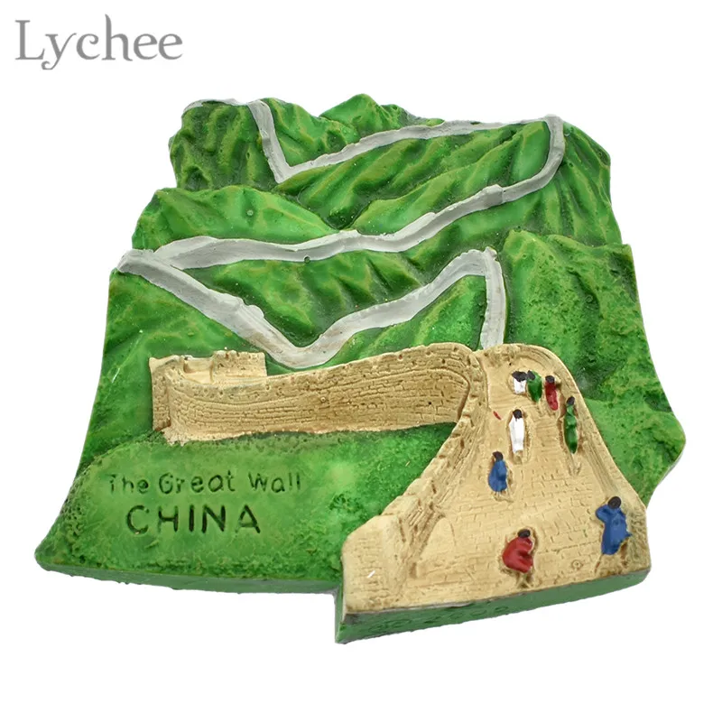 Lychee Life китайские живописные магниты на холодильник Великая стена наклейки