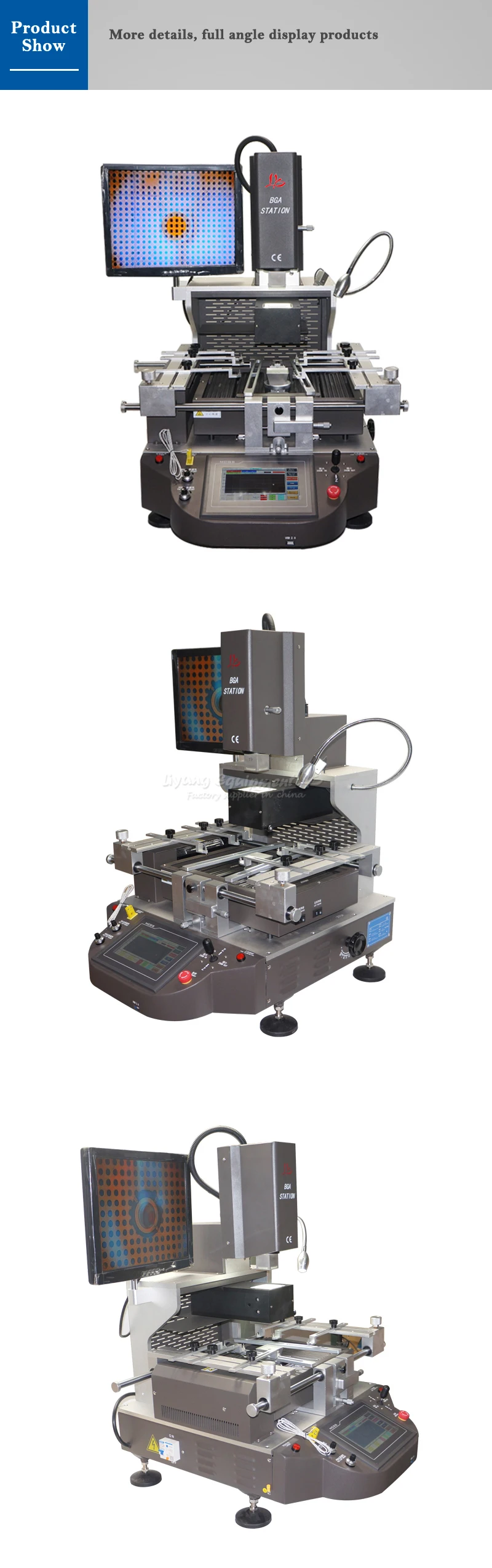 LY G700 5300W 3 zones Hot Air IR Align BGA Rework soldering Station With Laser Focus for BGA Soldering Welding Repair