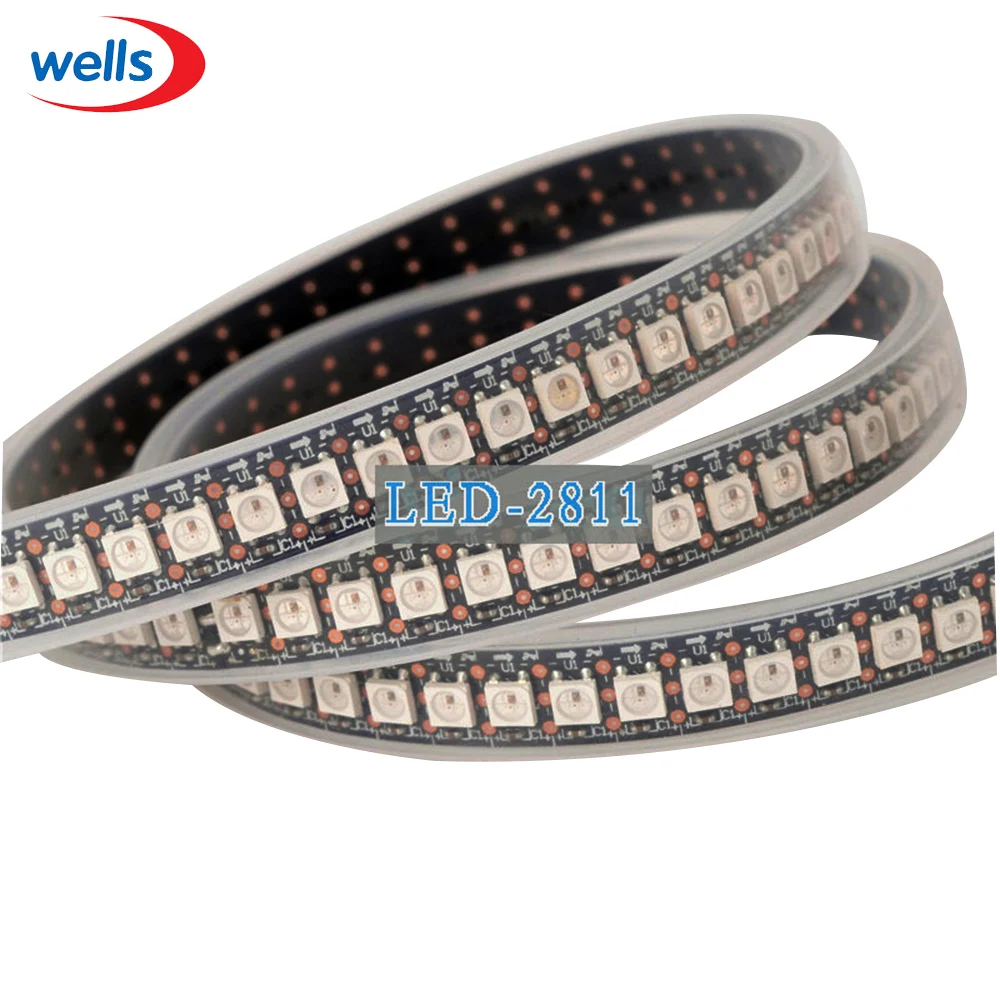 144 Pixels 1m LEDs WS2812B 2812 WS 2812 LED Chip WS2811 IC Digital 5050 SMD RGB
