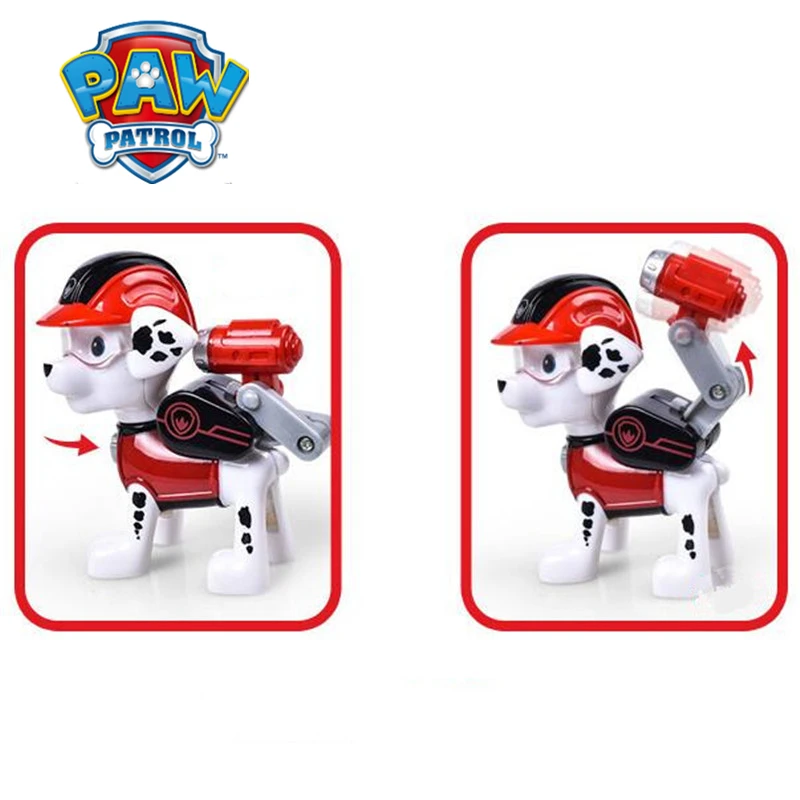 Paw Patrol Dog Toys Car Scrollable Have Music PVC Tracker Patrulla Canina Action Anime Figures Juguetes Toys For Children