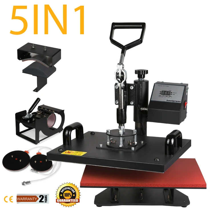 5 in 1 digital heat press