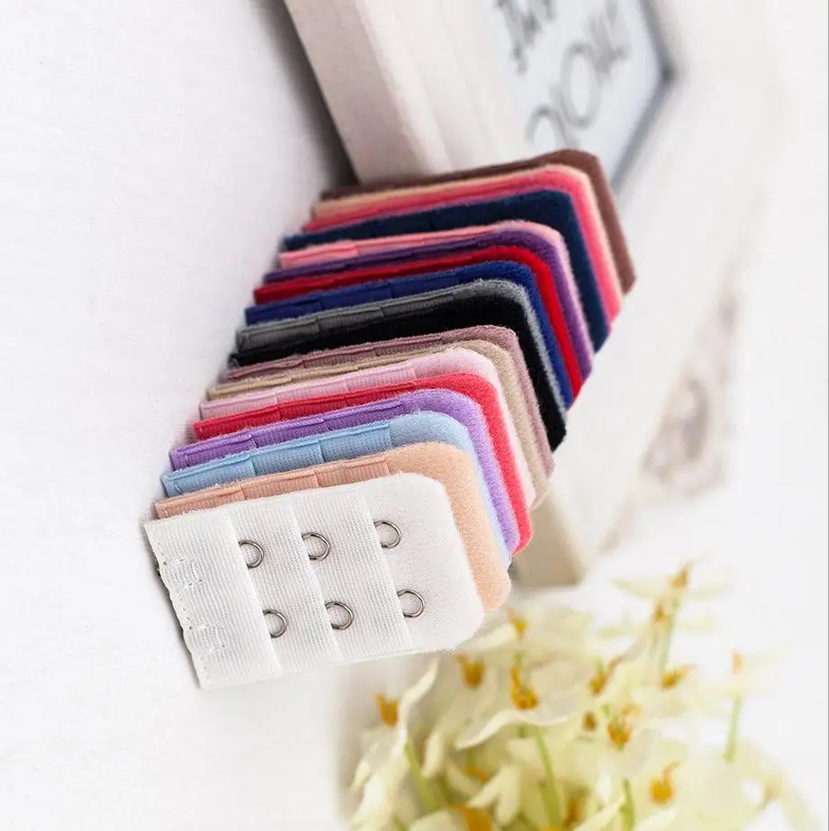 

New 10PCS 2 pi 2 Button Bra Lengthened Buckle Stainless Steel Buckle