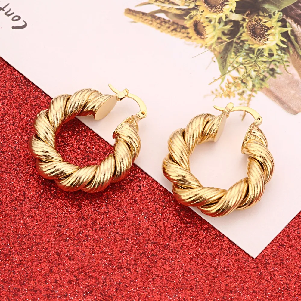 Africa Earrings for Women Gold Color Earrings Girl Jewelry Arab Middle East Gift - Image 3