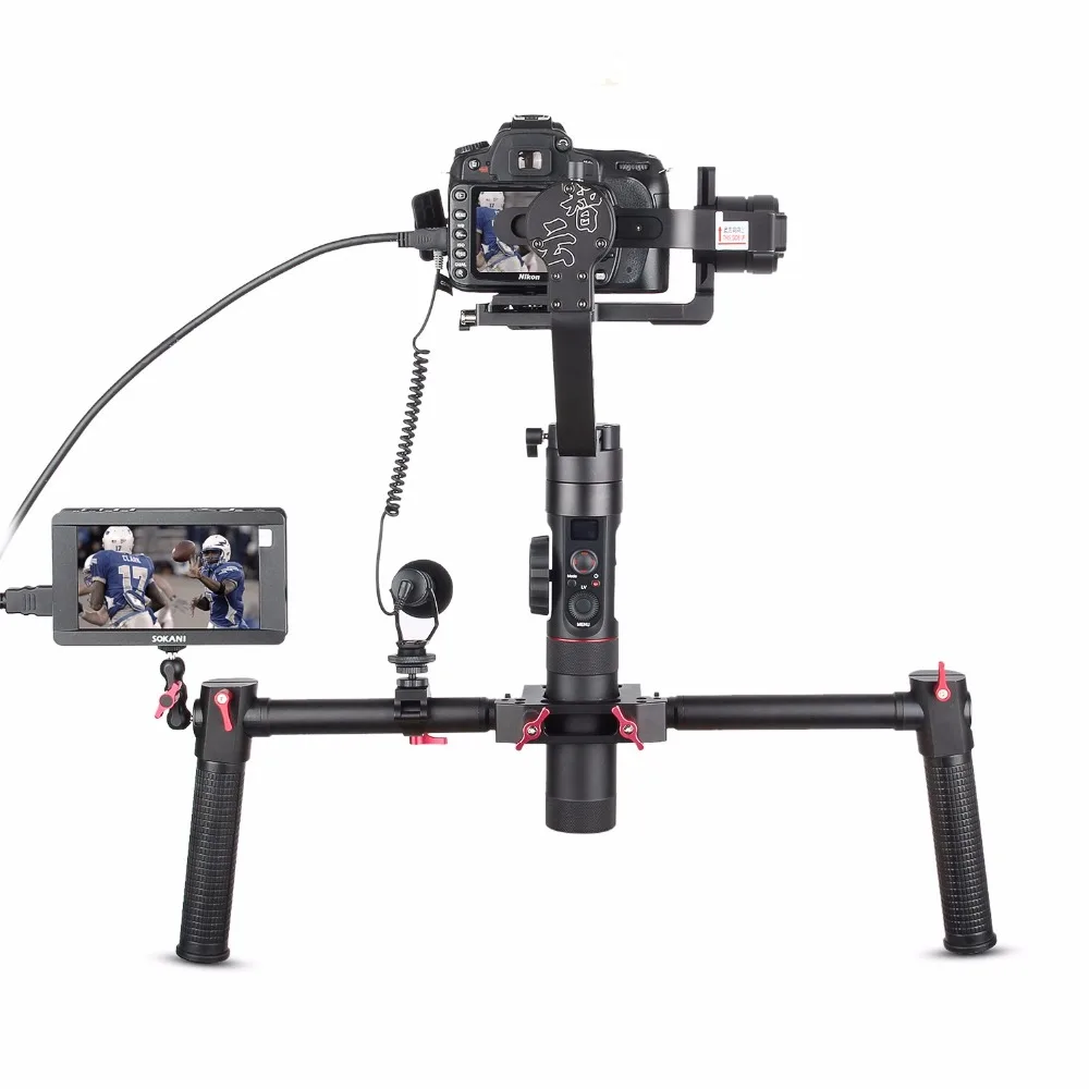 Zhiyun Crane 2 3axis Handheld Gimbal Stabilizer + Dual Handle Grip,for