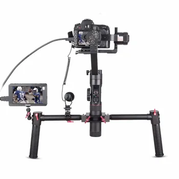 

Zhiyun Crane 2 3-Axis Handheld Gimbal Stabilizer + Dual Handle Grip,for Camera with Follow Focus OLED Display Balance Adjustment