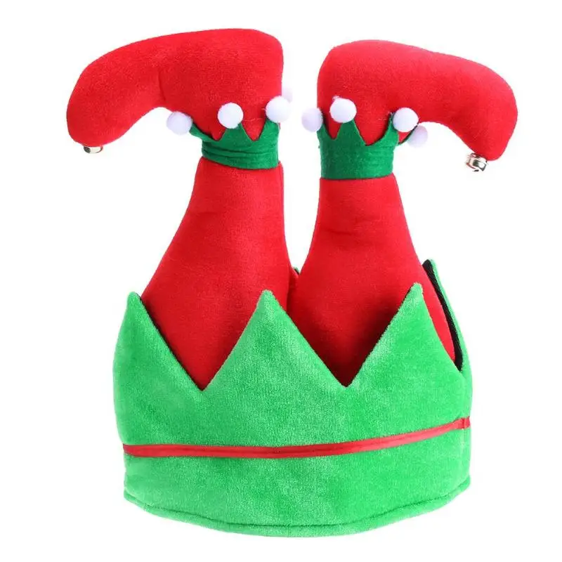 Рождественский Волшебная Шляпа Санта Клаус брюки Шапки взрослых детей креативные милые Фея Рождество Hat Рождество год декоративные колпачки - Цвет: Красный