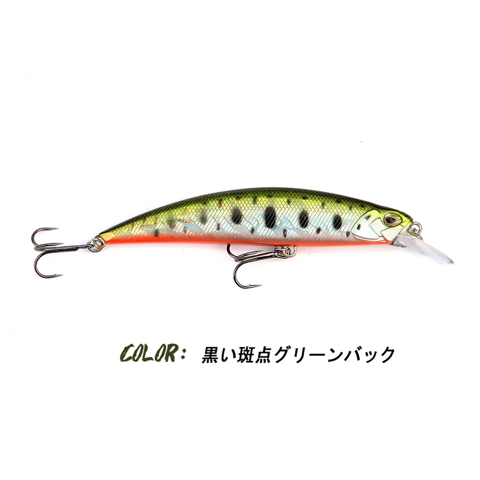 New 105mm 16g Slowly Sinking Minnow Fishing Lures Artificial Swim Bait for Pike Bass Predator Jekbait SPEARHEAD RYUKI - Цвет: 006