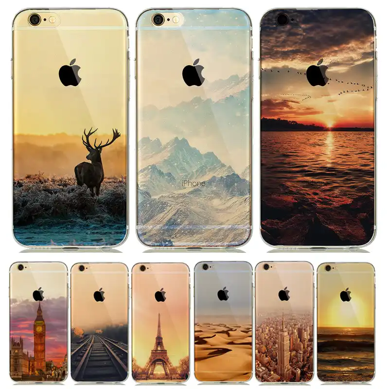 coque iphone 8 sunset mountain