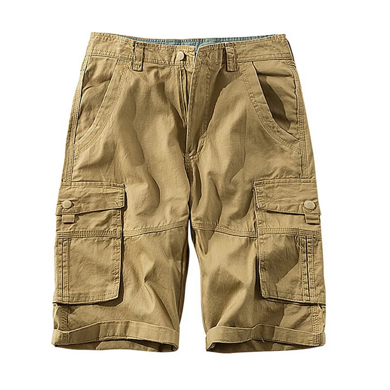 SHUJIN Summer Camouflage Printed Shorts Pockets Straight Male Casual Cargo Shorts Men Trousers Plus Cotton bermuda masculina