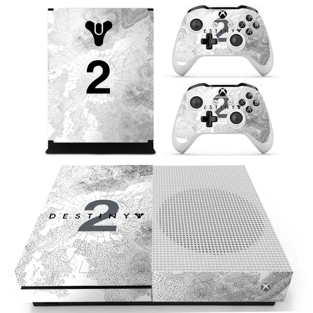 

Game Destiny 2 Skin Sticker Decal For Microsoft Xbox One S Console and 2 Controllers For Xbox One S Skin Sticker
