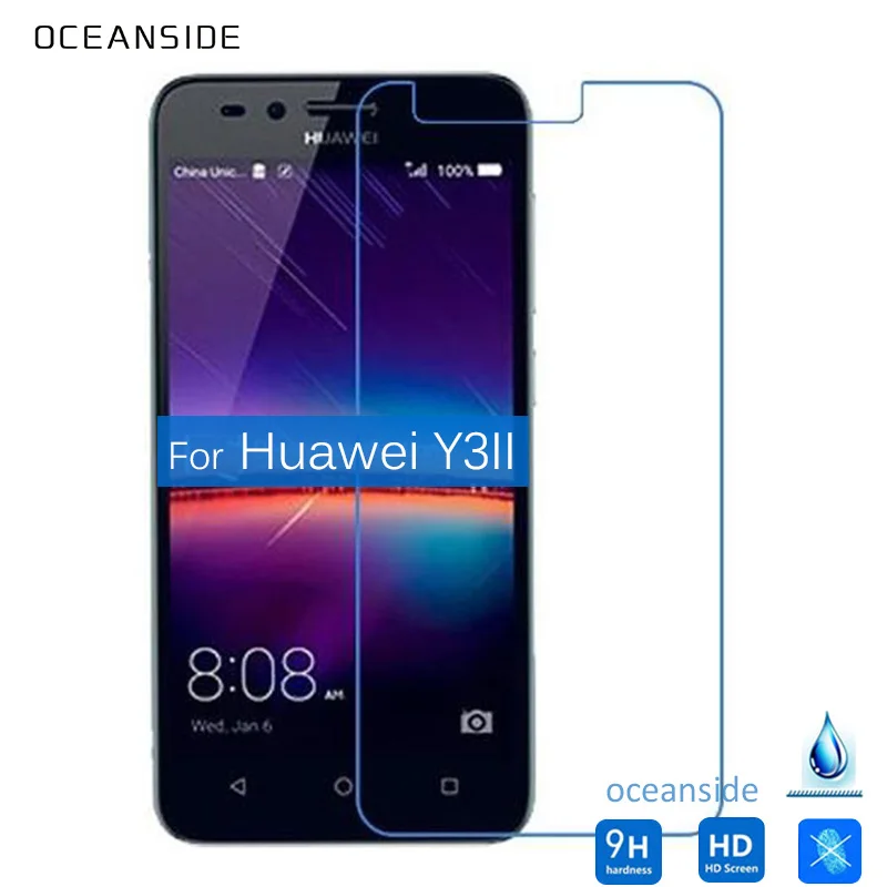 2 шт. для Huawei Y3II закаленное стекло Защита экрана 5 9h Защитная пленка Y3 II 2nd|film for