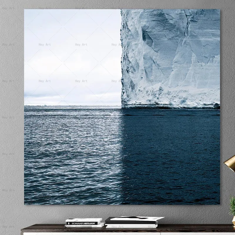 Wall Art Pictures Frameless printing sea abstract art print on canvas painting poster for living room