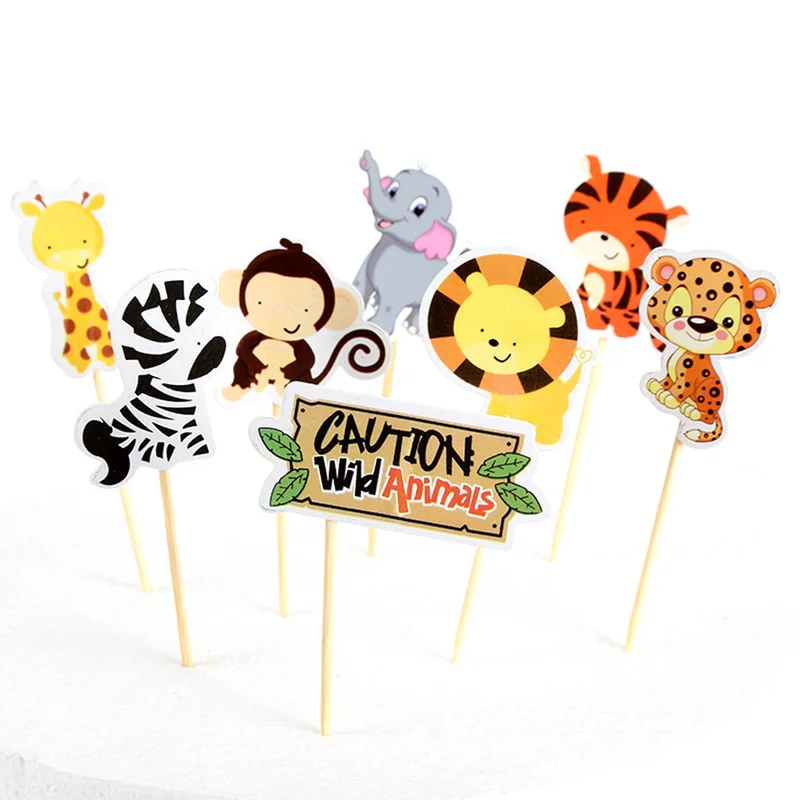 

Baking Cake Insert Card Baking Decoration Cake Insert Card Zoo Card 8 Pack Thanksgiving Decorations for Home Halloween
