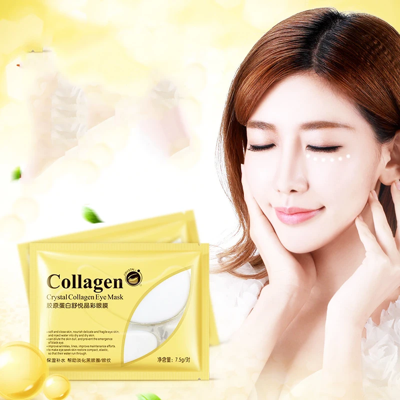 

2Pcs/1Pair Crystal Collagen Eye Mask Face Care Dark Circles Remove Ageless Gel Mask for The Eyes Ageless Sleep Eye Patches