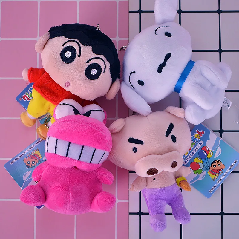 

IVYYE 11 or 17CM Crayon Shin-chan Anime Stuffed Plush Dolls chain Pendant Fluffy Ornament Doll Keychain Soft Toy Gifts New