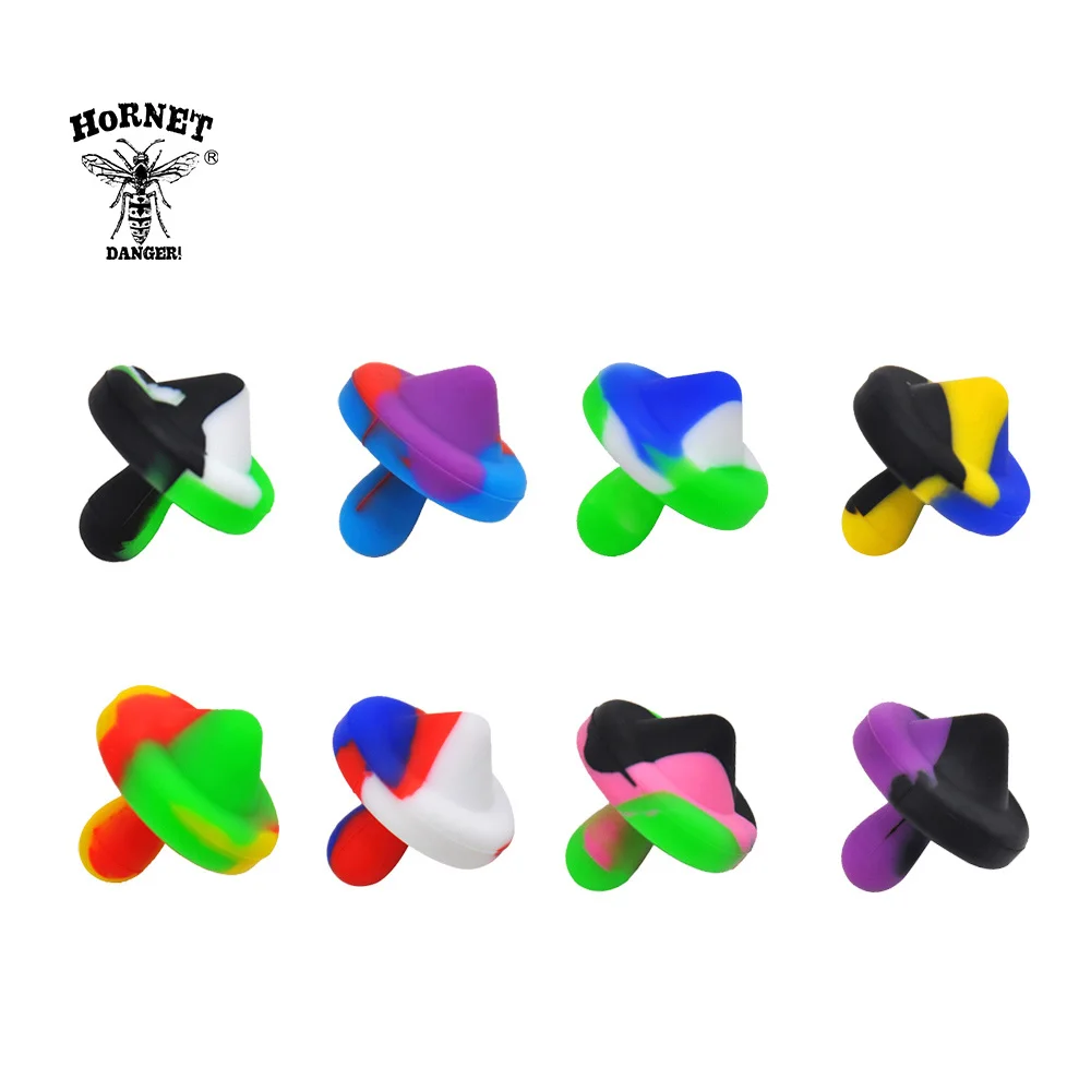 

HORNET Premium Gyro Shape FDA Silicone Carb Cap Dabber Wax Oil Tool 28 MM / 1.1 Inch Handle Oil Wax Cavers Tool Accessories