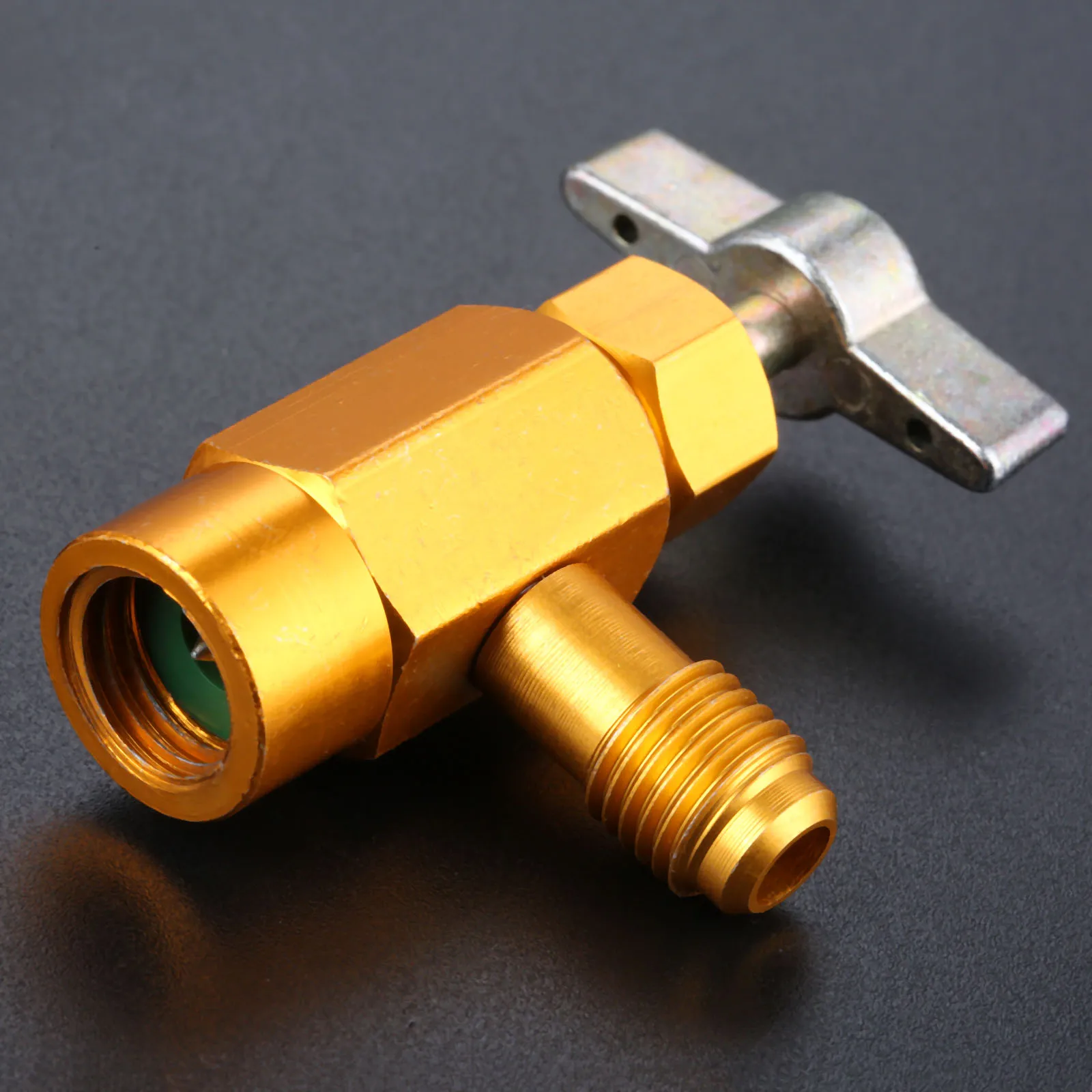 1 шт. R 134a AC хладагент кран можно распределять 1/2 &quotACME 1/4&quot SAE резьба клапан