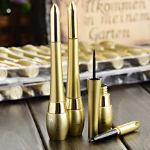 Стиль Горячая Золотая двойная использование жидкая Водонепроницаемая подводка для глаз Макияж Красота Косметическая подводка Карандаш ручка