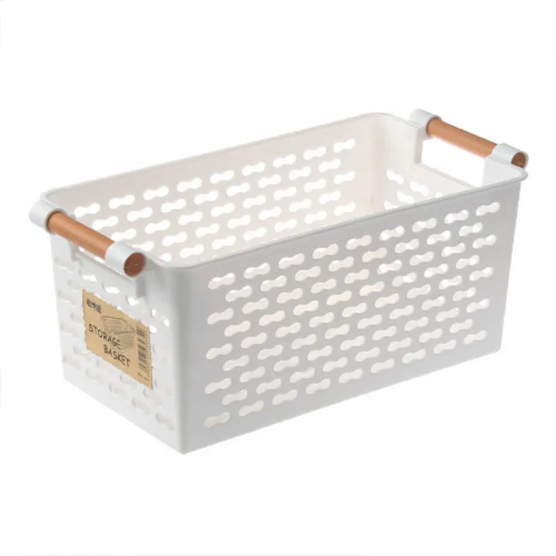 Пластиковая настольная корзина для хранения, прямоугольная портативная коробка для хранения ванной, корзина для кухонного мусора, многофункциональные корзины