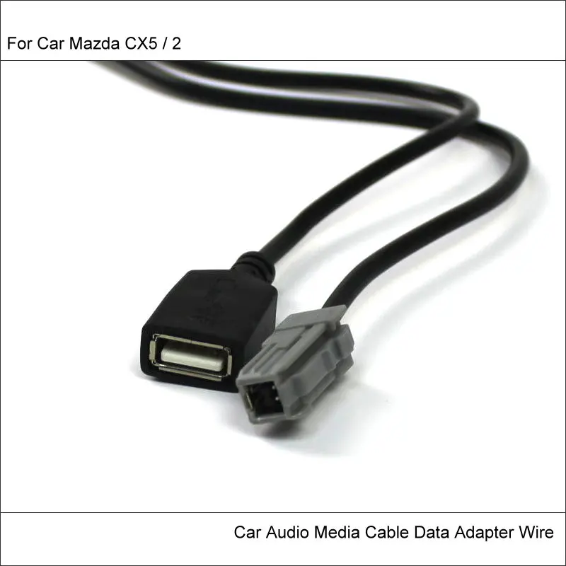 Для Mazda CX5/Mazda 2 оригинальный Вилки USB адаптер Conector автомобиль CD радио аудио медиа-кабель провод