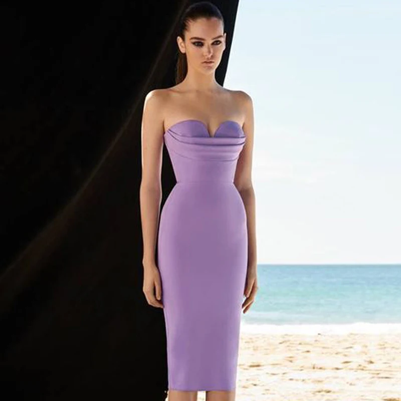 strapless bustier dress