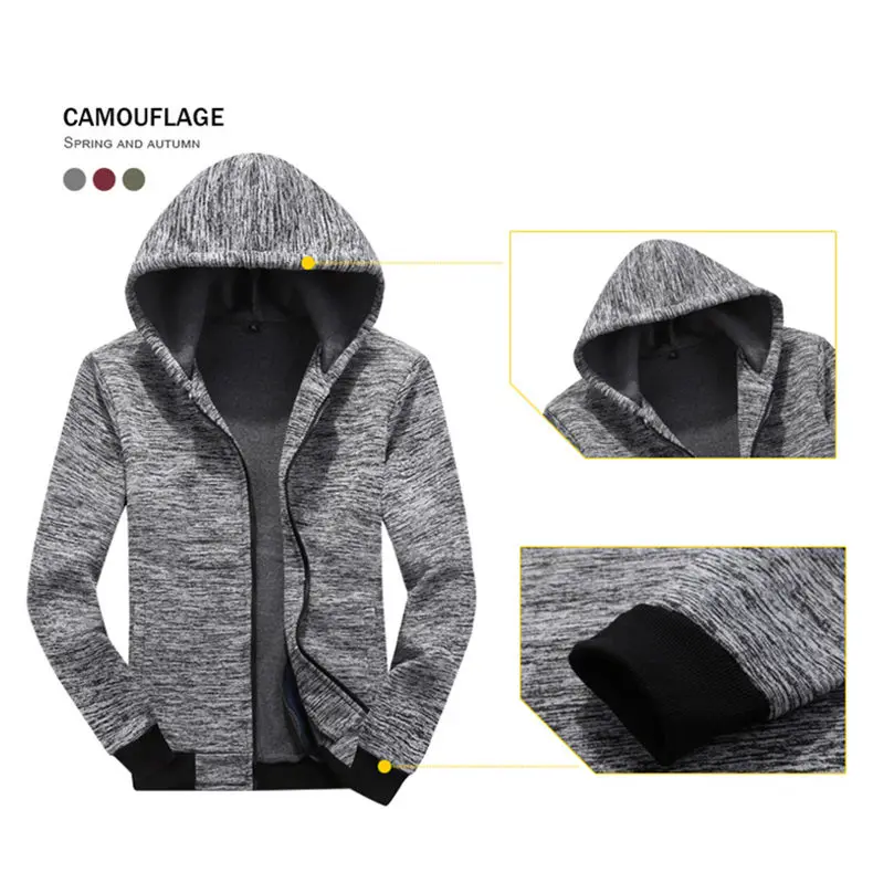 Men Sets Hooded Tracksuit Male Chandal Hombre Completo Trainingspak Mannen Sweatshirt Men Sportswear Suits Jacket+Pant Clothes 3