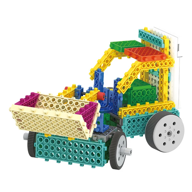 

STEM DIY Bulldozer Electronic Building Block Educational Science Toys Kit Learning Education Toys for Children Gift