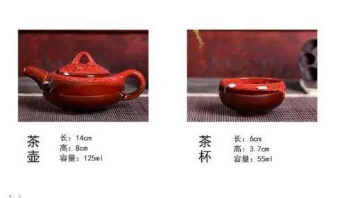 Ceramic 3D Koi Fish Kung Fu Matcha Tea Ceremony Cup Teapot Set 7pcs