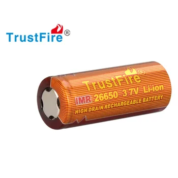 

2pcs/lot Trustfire 26650 3400mAh 30A IMR 3.7V High Drain Rechargeable Lithium Battery For Led flashlights headlamps