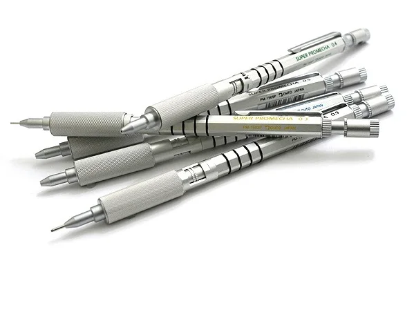 Японский механический карандаш OHTO Super Promecha, PM-1500P, профессиональная графика, механический карандаш, аллюминиевый сплав, 1 шт