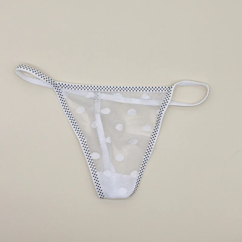 SP&CITY Cheap Dot Patterned Sexy String Women Hollow Out Lace Panties Sex Thongs Transparent G-string Lingerie Briefs Tanga
