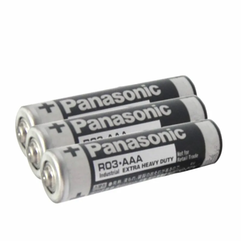 4 шт. щелочные батарейки Panasonic R03 1 5 В AAA без ртутного сухого аккумулятора для