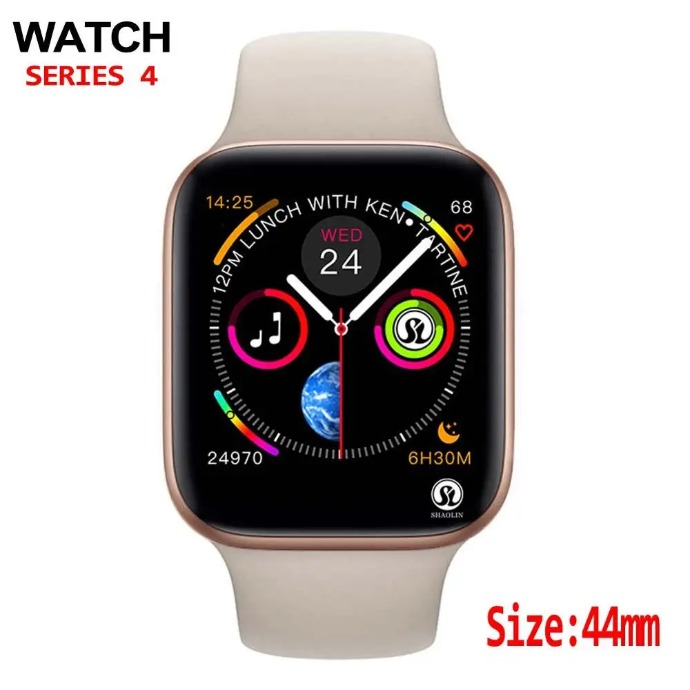 Мужские смарт часы 44 мм для apple watch iphone 6 7 8 X Samsung Android Смарт телефон Поддержка
