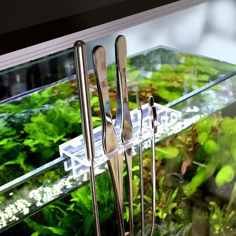 5 in 1 Stainless Steel Aquarium Maintenance Tools Kit Aquatic Plant Grass Tweezers Scissor Substrate Spatula Tool3