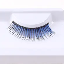 2 пары синий Крылатый ресницы, Полный Газа ресницы для вечеринка, довольно накладные ресницы es-20 синий