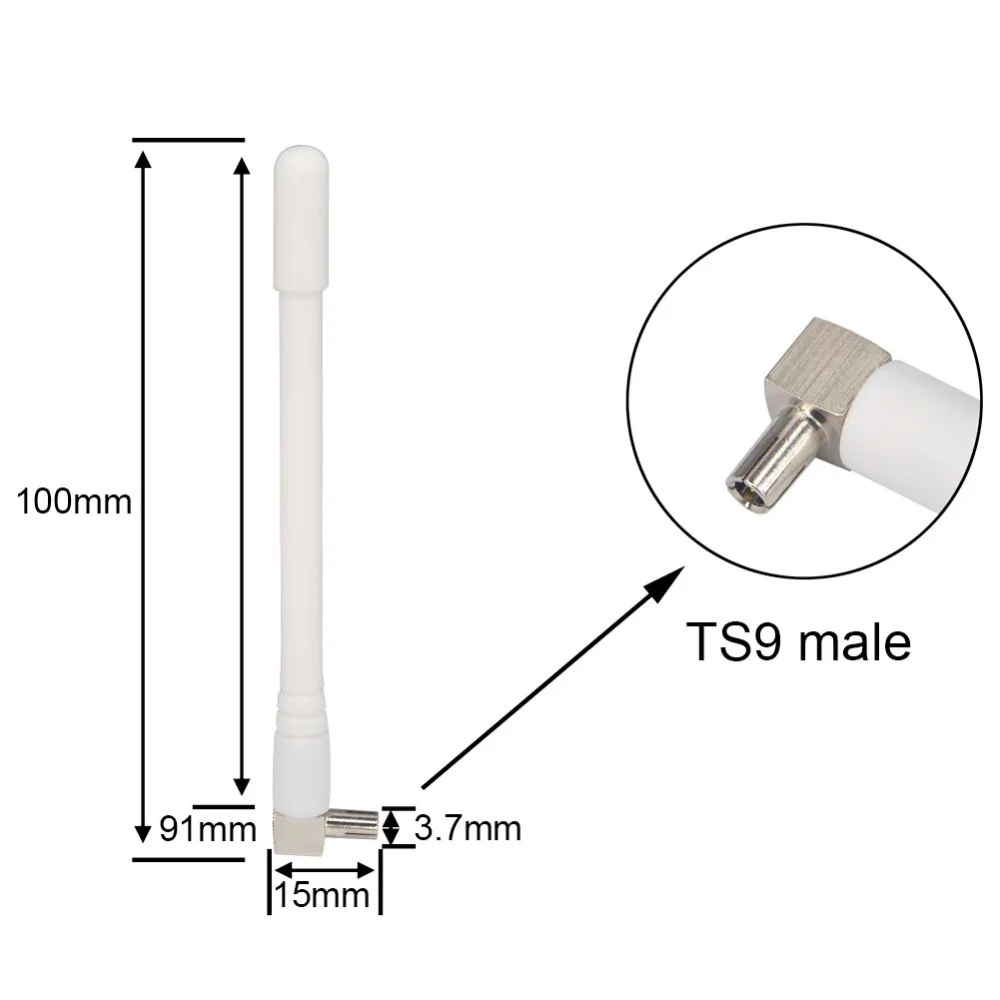 2 шт 3dbi 3g 4G антенна 698-960/1710-2700MHZ 3g 4g lte wifi роутер усилитель CRC9 штекер/TS9 штекер антенны